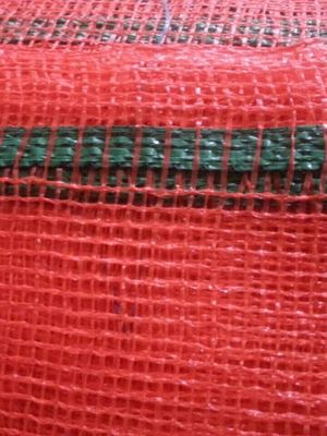 Red Plastic Woven Mesh Bag For Packing Onion Carrot PP Woven Bags