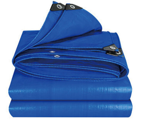 Blue Color PE Tarpaulin Waterproof Tear Proof Solution For Transportation Needs