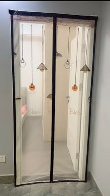 Cortina de porta magnética popular para portas e janelas, respirável e funcional em cores vibrantes
